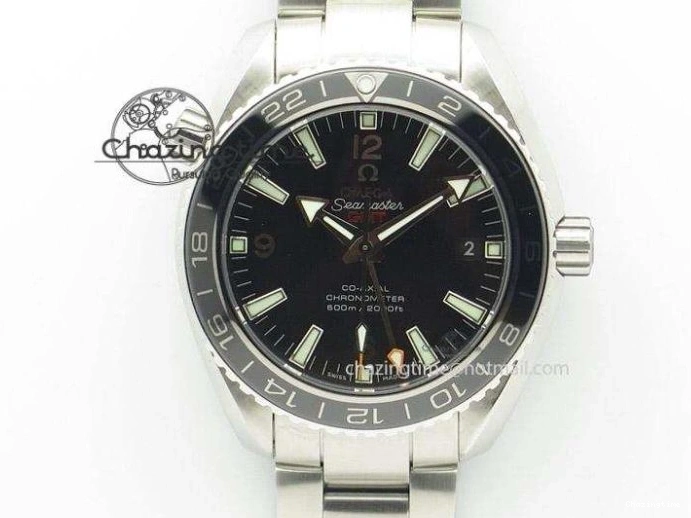0508 Chic Planet Ocean Master Chrono 45mm SS OM 1:1 Best Edition Blue Dial On Blue Rubber Strap A 8172